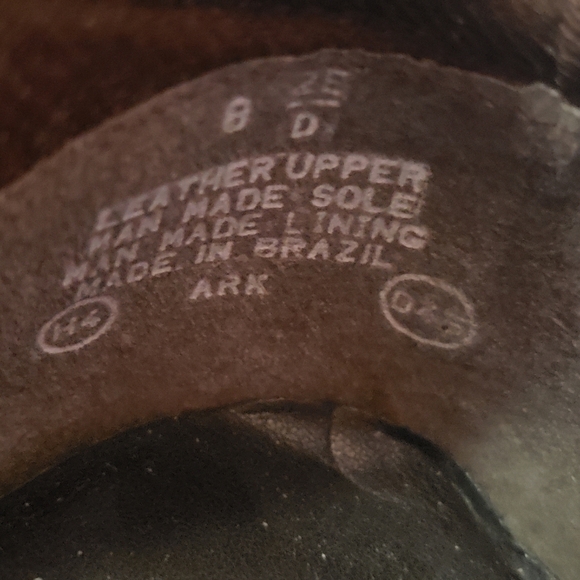 Easy Spirit Ankle Shoe Womens 8 Brown Boot Anti Gravity Leather Lace-Up Bootie - Picture 8 of 8